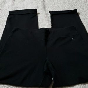 Women black athletic leggings